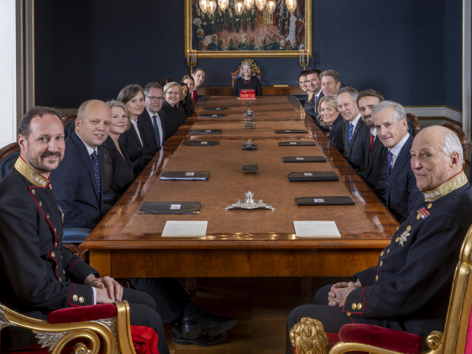 The King and Crown Prince in the Council of State December 2023. Photo: Håkon Mosvold Larsen, NTB